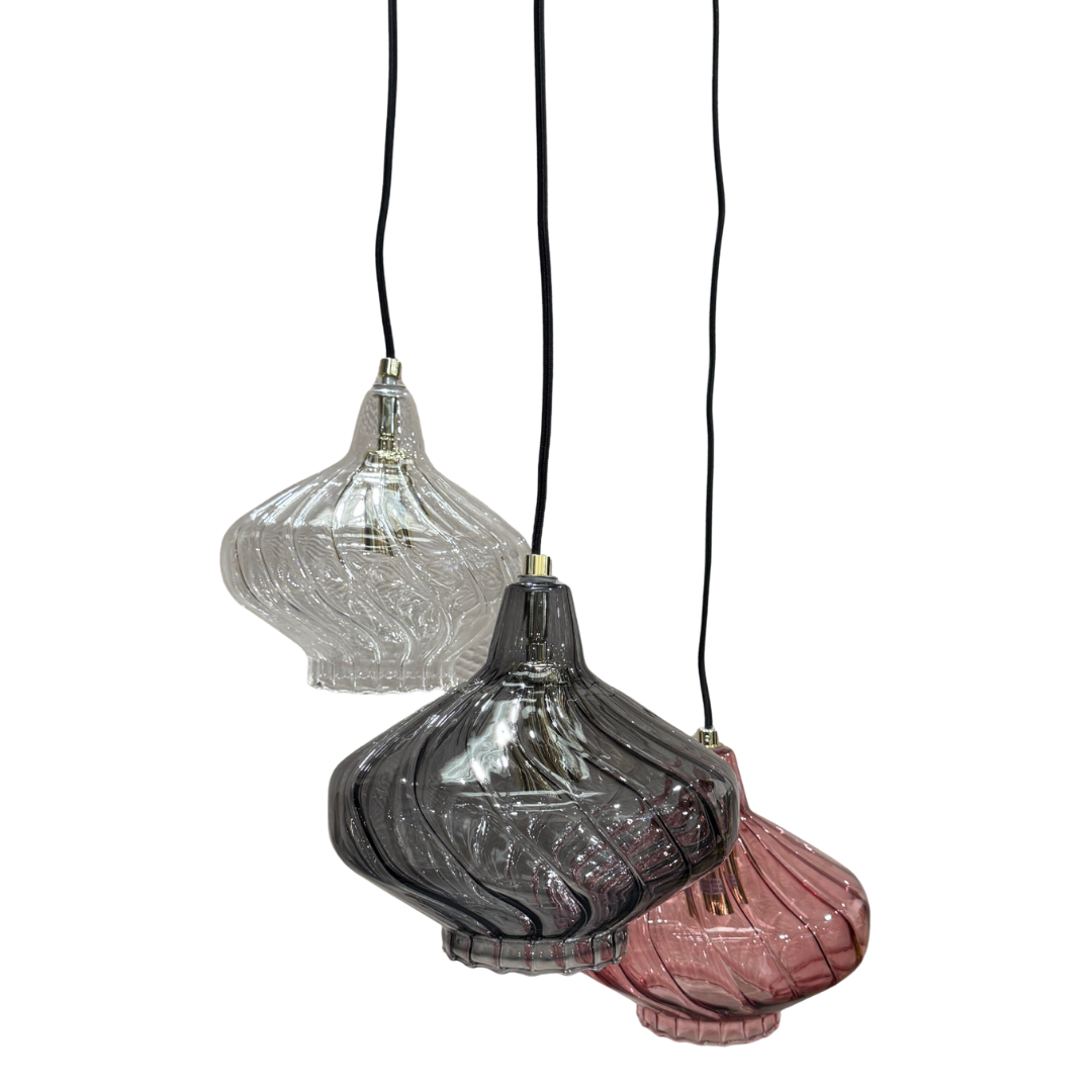Made.com Kaleido 3 Cluster Ceiling Light, Pink