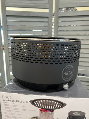 B Co ALFRESCO SMOKELESS BBQ GRILL