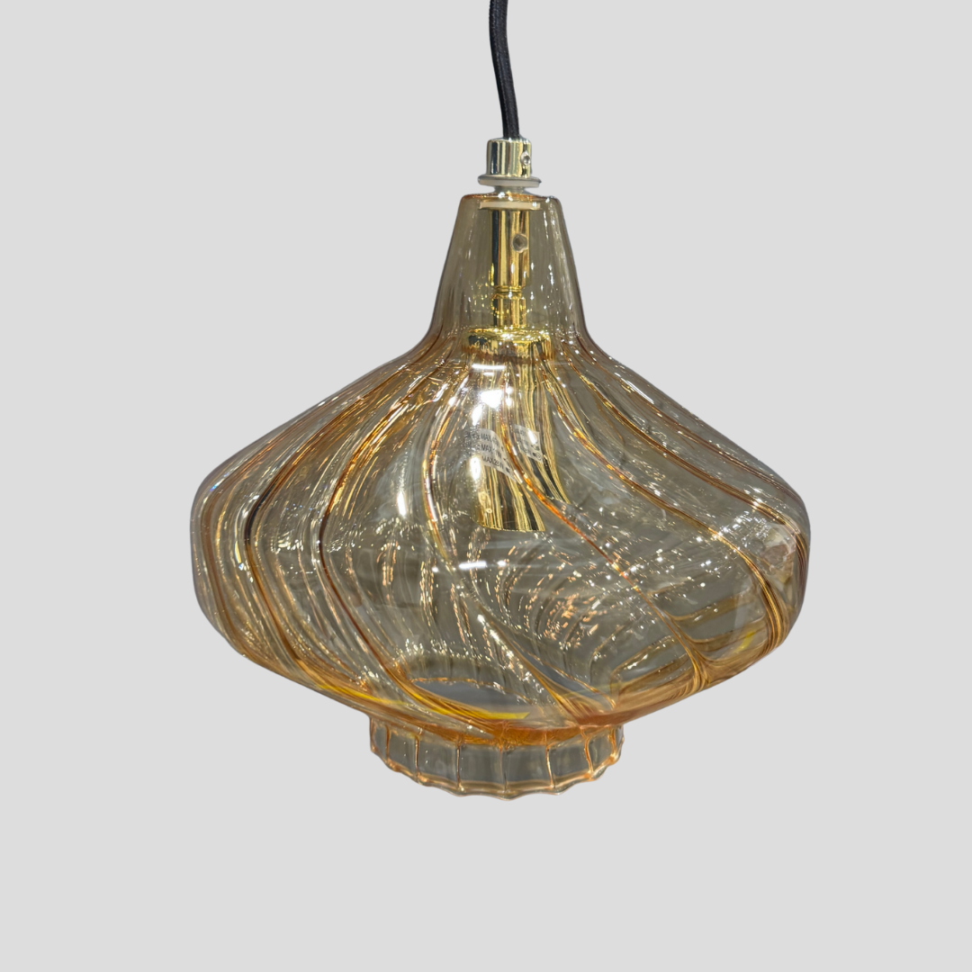 Made.com Kaleido 3 Cluster Ceiling Light, Multi Blue & Brass