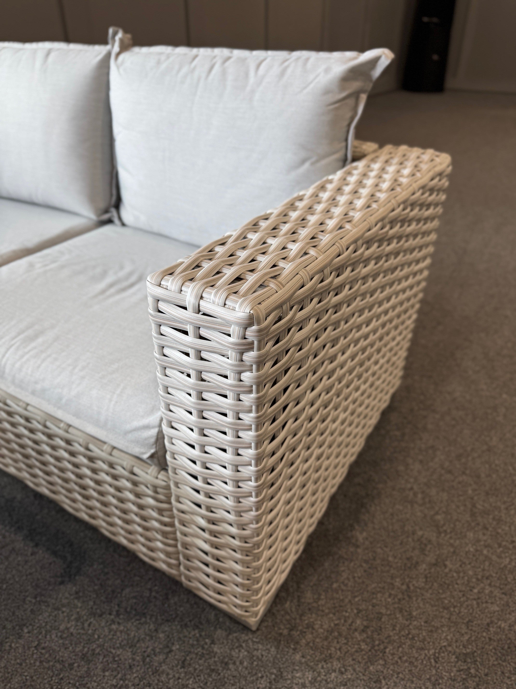 Franklyn L Shape Corner Sofa With Adjustable Firepit Table